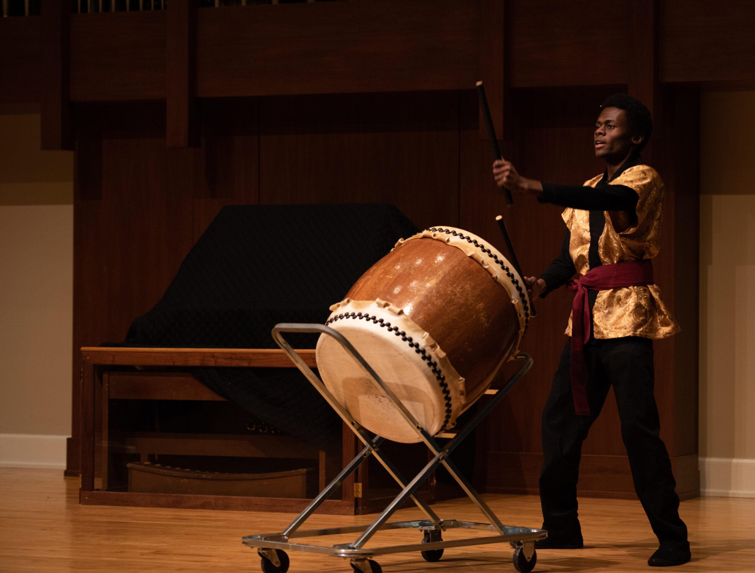 Percussion Ensemble in Gray Auditorium